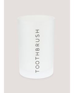 Frosted Bathroom Tumbler (11cm x 7.5cm x 7.5cm)