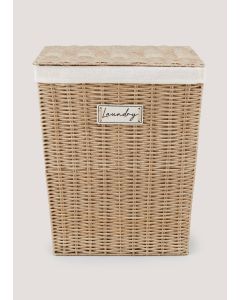 Plastic Wicker Laundry Basket