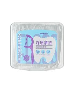 Two Line Dental Flossers (80 pcs)-White