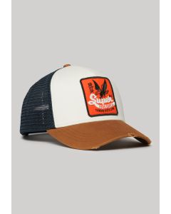 Mesh Trucker Cap-Brown