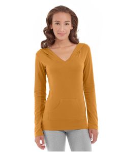 Eos V-Neck Hoodie-M-Orange
