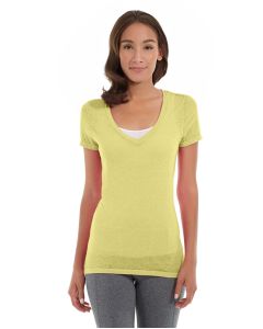Karissa V-Neck Tee-XL-Yellow